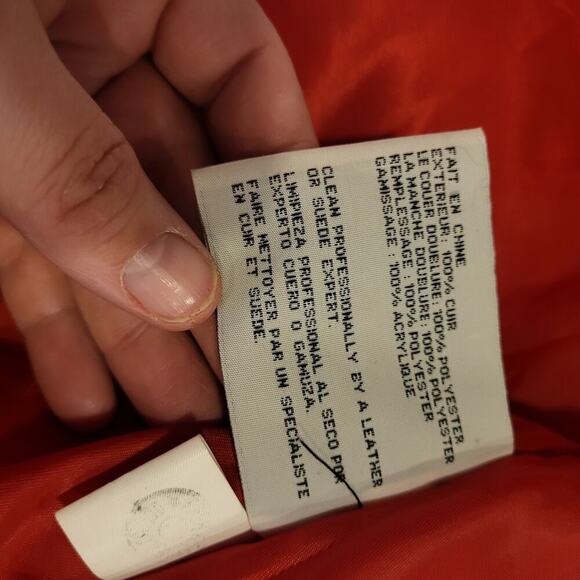 Betty Boop American Toons Vintage Leather 90's Bomber Jacket XL - Picture 14 of 15